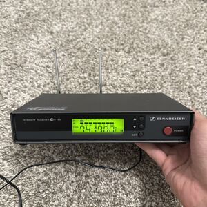 Sennheiser ew100 EM100 Diversity Receiver with Power Supply 740-772MHz Tested